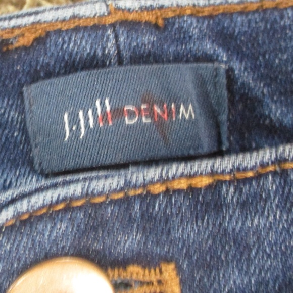J. Jill Jeans Women's 8 Dark Wash High Rise‎ Straight Leg Stretch Denim - Picture 5 of 8